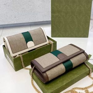 2023 Luxury Fashion Shoulder bag Cross Body Coin Purse Card Holder 2 Colors Small Clutch Wallet Chain Purse Handbag