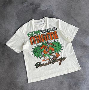 Men's Vertabrae Beach Boy T Shirts Short Sleeves Printed Hip Hop Tee Tops
