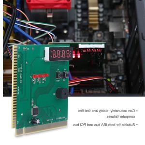 Freeshipping 10pcs 4-Digit Card PC Analyzer Computer Diagnostic Motherboard POST Tester For PCI & ISA Power On Self Test Card Tdrtc
