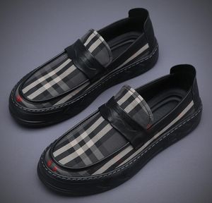 Men Casual Shoes Luxury Brand Casual Slip on Formal Loafers Men Black Male Driving Shoes
