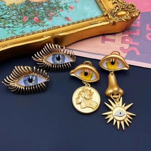 Ожерелье и серьги Циндао, средневековые украшения, винтажные асимметричные глаза, стандартный египетский нос, ретро