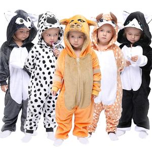 Piżama kigurumi kombinezon bejs onesie dzieci jednorożenki dla dzieci koc kreskówki dla dzieci śpiące dziecko zima chłopiec jumspuit 231108