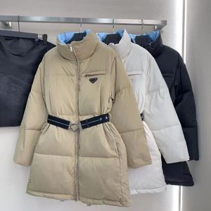 2023 여자 남성 다운 여자 캐나다 재킷 겨울 재킷 코트 롱 코트 따뜻한 패션 파파 벨트 레이디 면화 외곽웨어웨어 포켓 플러스 크기 외부웨어 코트