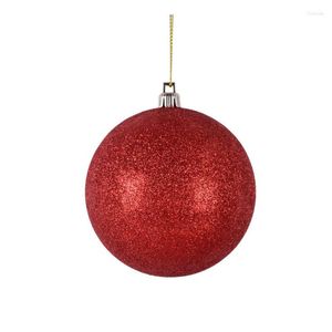 Party Decoration Festive Decorations Red 4-15CM Rright Sub Glitter Christmas Plastic Ball Pendant Tree Scene Arrangement Hanging