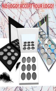Nenhuma marca DIY Cores Matte Shimmer Glitter Paleta de sombras de rótulo privado Paleta de maquiagem personalizada de cosméticos 26 mm hole3845414
