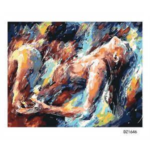 Pittore Sogno Pittura a olio fai da te con i numeri Il corpo umano Art 5040CM2016 pollici su tela per la decorazione domestica Kit senza cornice5424217