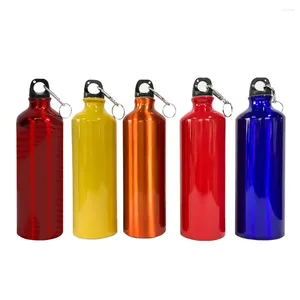 Water Bottles 60pcs 750ml Colorful Pearlized Aluminum Outdoor Bike Sports Bottle For Sublimation Printing Thermal Transfer Kettle Cup