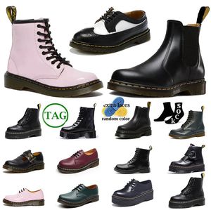 Stivali Outdoo Dr Martin Stivali firmati Doc Martens Uomo Stivaletti da neve invernali da donna Scarpe alla caviglia con fondo Oxford in pelle di colore classico Taglia 35-48