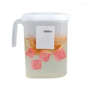 Water Bottles Covered Pitcher Juice Beverage Jar Cold Drink Kettle Container For Kitchen Home Party Bar 1.8L / 2.5L Large