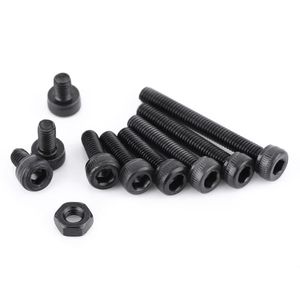 Freeshipping 280 st/set m3 maskinskruvar lockhuvud hex socket bult skruvmutter mätare sortiment set cqlbm