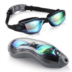 Goggles для взрослых плавательных очков против УФ -защиты ультрафиолетовой защиты.