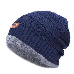 Beanieskull bonés inverno gorro chapéu para homens de malha boné feminino grosso lã pescoço cachecol balaclava máscara bonnet chapéus 231109