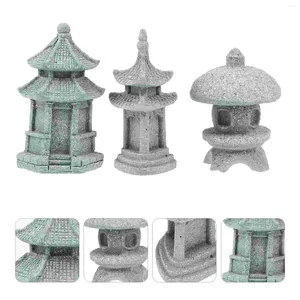 Garden Decorations 3 Pcs Simulation Landscape Furnishing Articles Home Supply Miniture Decoration Sandstone Craft Creative Desktop Toy Room