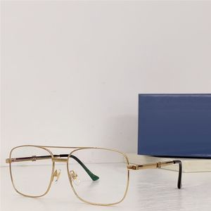 Novo design de moda óculos ópticos quadrados 1441S moldura de metal requintada forma versátil estilo simples e popular lentes transparentes