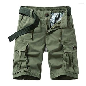 Mäns shorts 2023 Summer Jogger Tactical Cargo Men Casual Armgreen Brand Clothing Cotton Loose Military