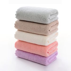 Mjuk korall sammet handduk vanlig färg flanell ansikte tvätthanddukar starkt absorberande inte blekna skjul badhandduk för dusch badrum kök 1222253