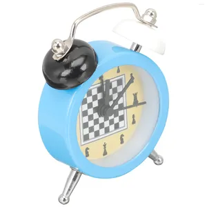 Relógios de parede quarto despertador clock de xadrez decoração de mesa de xadrez