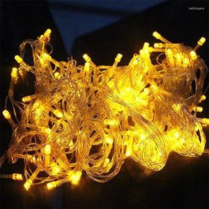 Strings 10M 100 LED Strip Light Home Outdoor Holiday Christmas Decorative Wedding Xmas String Fairy Garlands Party Lights EU 220V