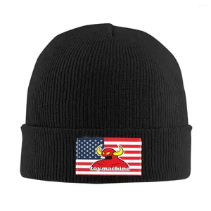 Berets Toy Machines Skate Knitted Hat For Women Men Skullies Beanies Winter Hats Acrylic Devil Push Casual Caps