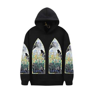 Erkek Hoodies 2023SS Erkekler için Parçalanmış Savaş Karar Veren Yeni Sonbahar ve Kış T230731 ABD Yüksek Sokak Hip Hop Kaykay Y2K HOODY SKTJ