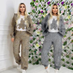 NEWS Women's Tracksuits Luxury brand Knitted Casual sports Suit 2 Piece Set designer Tracksuits DD0066