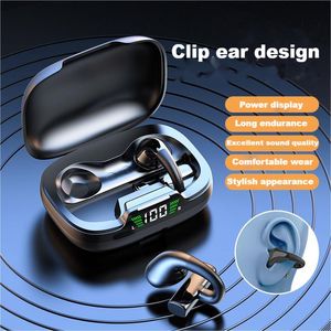 TWS Bluetooth-Kopfhörer Clip-on-Kopfhörer JR03 Tws-Ohrhörer Mikrofon Drahtloser Kopfhörer LED-Anzeige Hochwertiger Kopfhörer-Sportkopfhörer