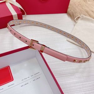 Klassisk hårdvara Pure Copper Letter Buckle Women Midjeband Top Designer Casual Pants Belt bred 2,0 cm 3,0 cm mode mångsidiga jeans klänning Små kostymtillbehörsbälte