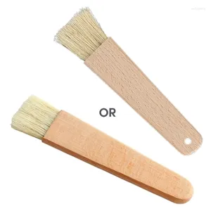 Tools Oil Brush Baking Barbecue Pastry Wood Handle Cake Bread Brushes For Kitchen Cooking Tool BBQ Accessories Bristle