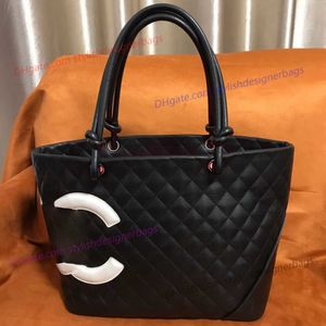 Designer Bag Embroidery Tote Handbag Leisure Women's Bag Bucket Shopping Large Capacity Lingge Handbag Tote Bag Wallet Round Bag Black 49F3