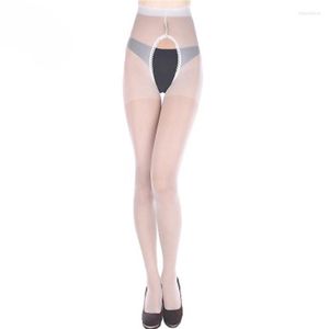 Women Socks 2023 Strumpor Sexig Lady Fashion Lace Open Crotch Soft Tights Elastic Pantyhose Solid Color Cut Out Strump