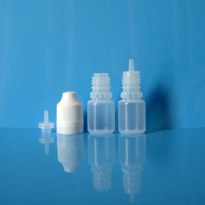 100 Sets 5ml 0.17 OZ Plastic Dropper Bottles Sqeezable Child Proof Tamper Evidence Cap Long Thin Nipple Tip Nozzle Top Eye Drop Liquid Oil Lotion 5 ml