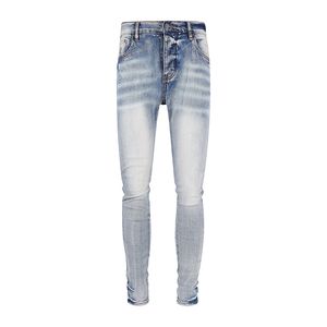 Męskie dżinsy 2023 Projektanckie spodnie rozerwane wysokie designerskie dżinsy męskie dżinsy haftowane spodnie mody Polie do dziury