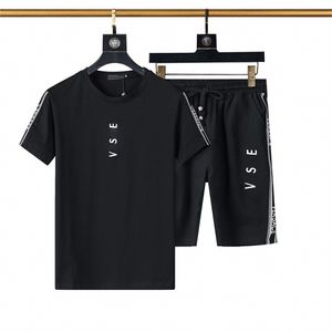 2023 Mens Sportswear Set di tute Giacche maniche corte Maniche Felpe Felpe Moda Casual Hip Hop Felpe Sport Set Uomo Tute