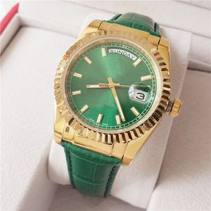 Women luxury designer Automatic Mechanical auto 36MM Watch leather band 3 hands Watches r4