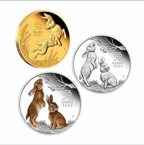 easter art Commemorative coin of the Year of the Rabbit in 2023