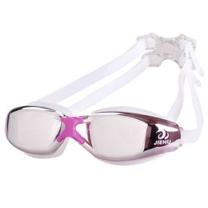 Goggles Electropated Plate Waterproof Anti Fog Mirror Surface Men's and Women's Swimming Goggles P230601