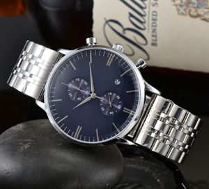 Arman Worke Watches for Men 2023 Mens Watches All Dials Work Quartz Watch высококачественные высококачественные бренды Luxury Brand Chock Fashion Steel Steel Steel Montre de Luxe Type Three