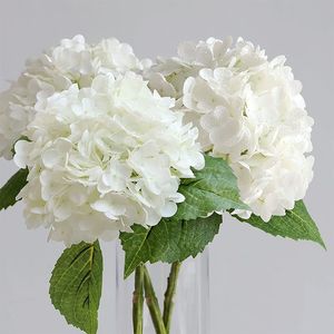 Hydrangea Artificial Flowers Real Touch Latex 21 inch Large Hydrangea for Home Decoration Bridal Bouquet Wedding
