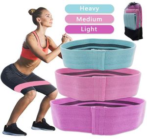 Booty Hip Resistance Bands Set Stoff rutschfest für Fitness Yoga Pilates Beine und Po Gte Workout Stretching Training9639543