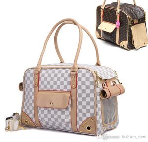 Borsa da viaggio per gatti di piccola taglia per animali domestici Borsa da viaggio in pelle PU di lusso per cani portatile pieghevole per esterni Chihuahua Borsa per la spesa tote8673058