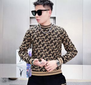 2023K MEN MENSER SWEETER PULLOVER SLIM FIT LONG SENEVE ANDURNED MENS SWEATE SWEAN