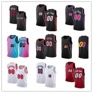 Jersey Custom Männer Jugend Kyle 13 Bam Adebayo 14 Tyler Herro 22 Jimmy Butler Kevin Love Duncan Robinson Haywood Highsmith Kyle Lowry Jaime Jaquez Jr. Basketball-Trikots s