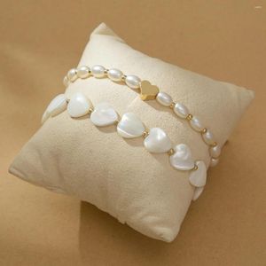 Charm Bracelets Creative Retro Natural Seashell Bracelet For Women Niche Design Versatile Ladies Wrist Accessories Jewelry Factory Direct