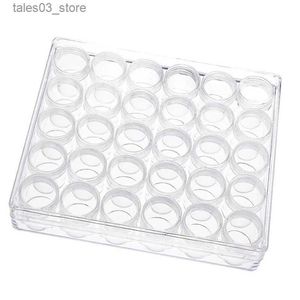 Smyckeslådor 30st Clear Plastic Bottle Set Individual Fit DIY Handmade Manicure Smycken Makning Fynd Lagring Fodral Organisera förpackning Q231109