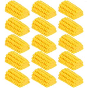 Party Decoration 20st Simulation Corn Decors Fake Cobs Diy Crafts Supplies Handgjorda rekvisita