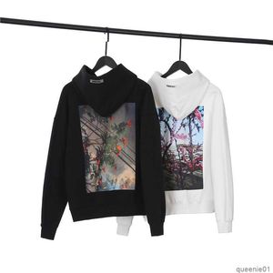 2023 Nowa marka mody męskiej i damskiej mody EssentialsweatShirt High Version Wersja Back Floral Print Pluszowy sweter dla {kategoria}