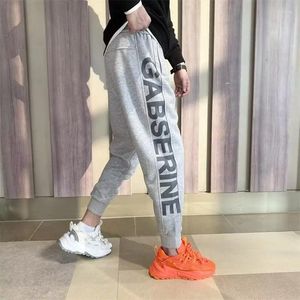 Pantaloni da uomo Pantaloni sportivi con stampa di lettera a righe laterali Uomo Hip Hop americano High Street Pantaloni larghi Autunno Casual Palestra Y2K Jogger Hombre