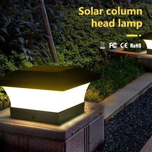 Solar Wall Lights 1pc/2pcs/4pcs LED Solar Column Reflight Fence Light Outdoor Solar Lampa do bramki ogrodzenie ścienne Dekoracja ogrodu Ogród Q231109