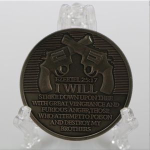 Arts and Crafts Foreign Sniper Coin Skull Anti Terrorism Nickel Plated Silver Commemorative Medal