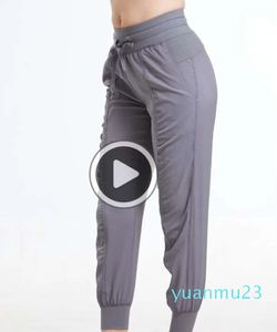 Calças de corrida femininas calças de moletom ativo treino yoga lounge calças com bolsos leggings